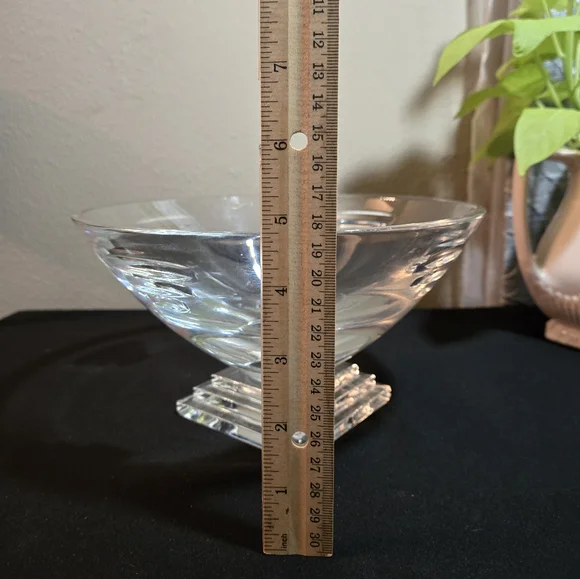 Waterford Crystal 8 Art Deco Metropolitan Footed Bowl.